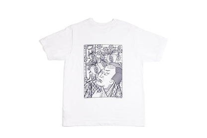 Crew WHITE T-Shirt with backprint